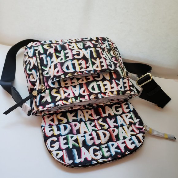 NWT KARL LAGERFELD LOGO Crossbody/ Shoulder Bag. - Picture 15 of 16